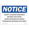 Signmission OSHA Sign, Glasses Required Beyond Point, 10in X 7in Rigid Plastic, 10" W, 7" H, Landscape OS-NS-P-710-L-18177 - alternate 1